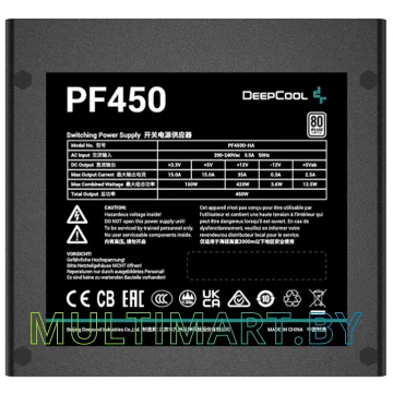 Блок питания DeepCool PF450 450W (R-PF450D-HA0B-EU) картинка 3